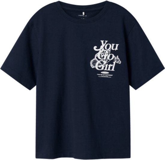 NAME IT - NKFDABBO SS NREG TOP - T-shirts Filles - bleu - taille 134/140