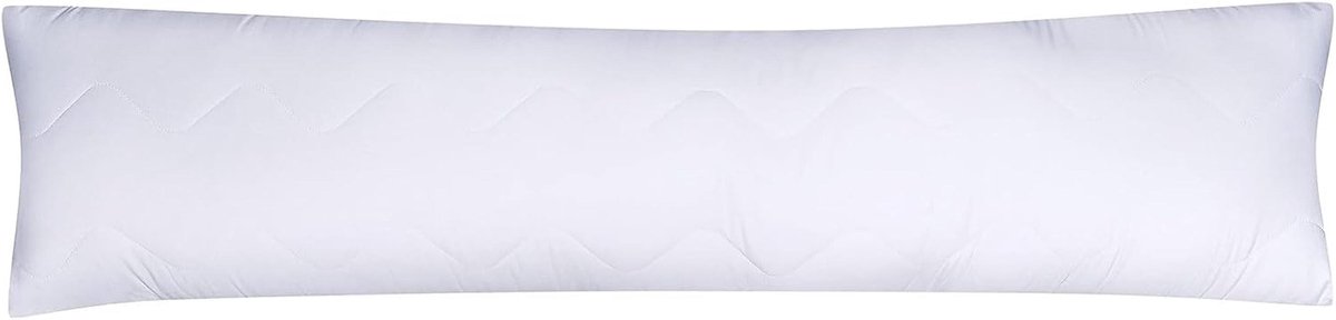 Zijslaapkussen gewatteerd met ritssluiting 40x200 cm