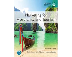 Omslag van Marketing for Hospitality and Tourism, Global Edition