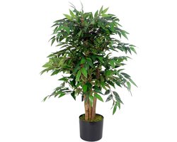 Kunstmatige Ficus Boom/Plant 90cm - Luxe Smilax