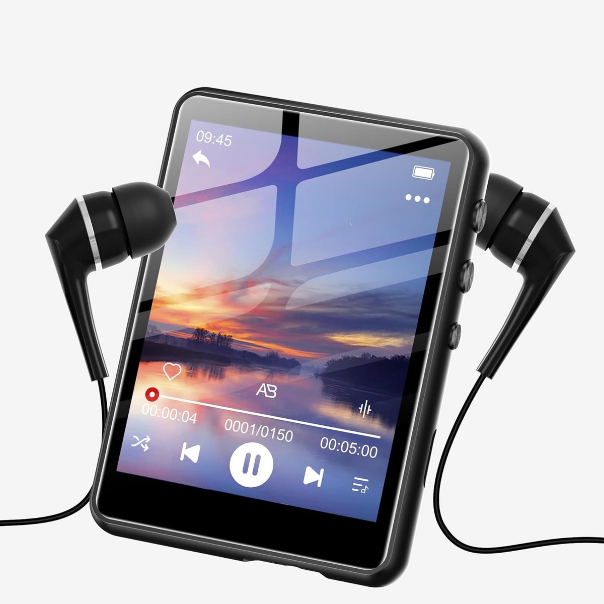 Draagbare Muziekspeler - MP3 Speler - Muziek Luisteren - Groot Touchscreen - 128GB Opslag - Zwart