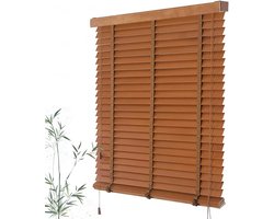 Massief Houten Jaloezieën 50mm Lamellen - Verduisterend en Warmte-Isolerend Raambekleding
