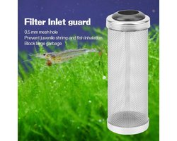 Allecta - Roestvrij Staal Aquarium Filterbeschermer voor Fish Tank Garnalen - Duurzame Mesh Netto Filter Cover