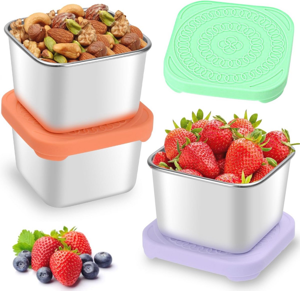 Kleine Lekvrije Voedselcontainers - Herbruikbare Snackdozen voor Ontbijt en Lunch