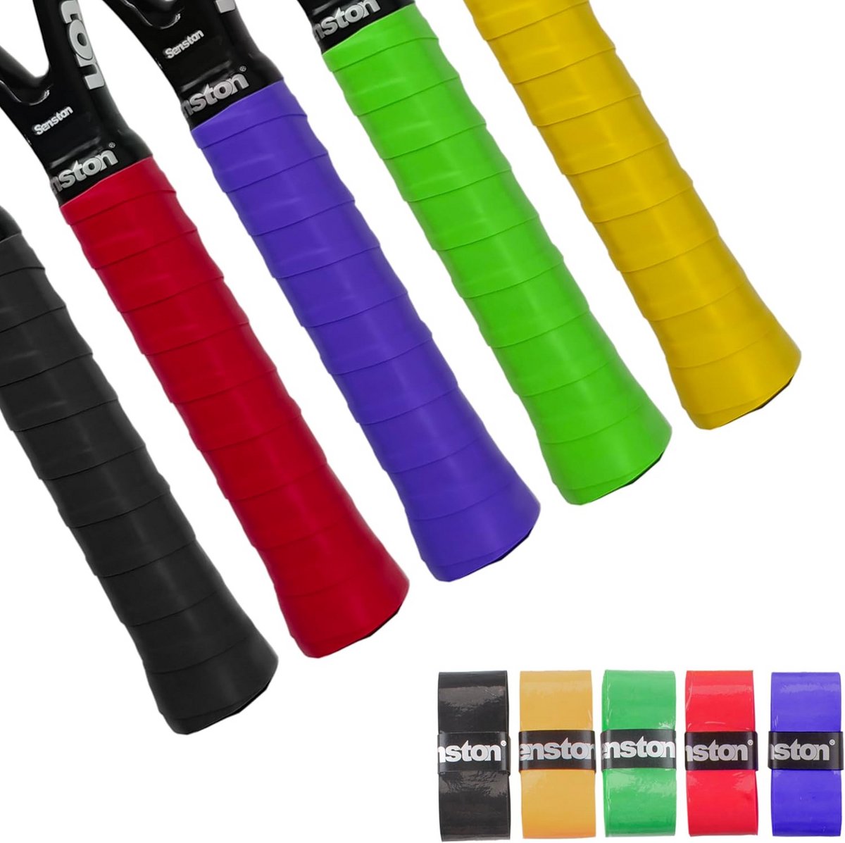 Anti-slip Racket Overgrips voor Tennis, Badminton en Squash - Set van 5, 10 of 15