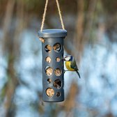 CJ Wildlife Vetbolhouder voor Vogels - Rome - Mezenbolhouder - Veilig eten voor Kleine Tuinvogels - Voor 4 vetbollen - Plantbased - Antraciet