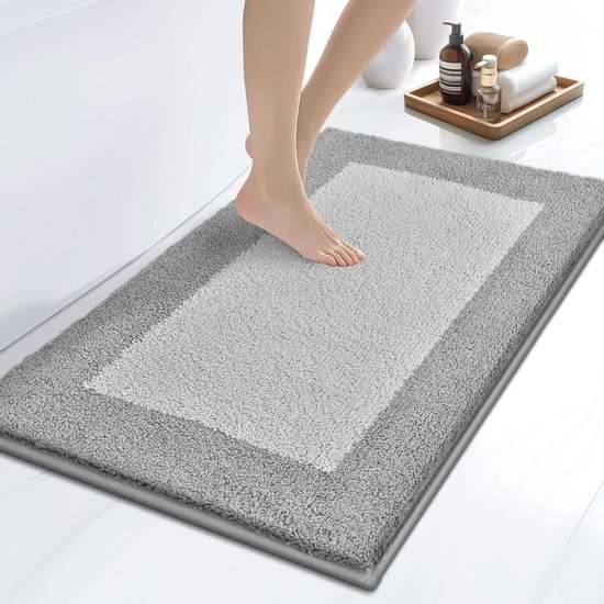 Antislip badmat, badmat 45 x 76 cm wafel badkamer super absorberend