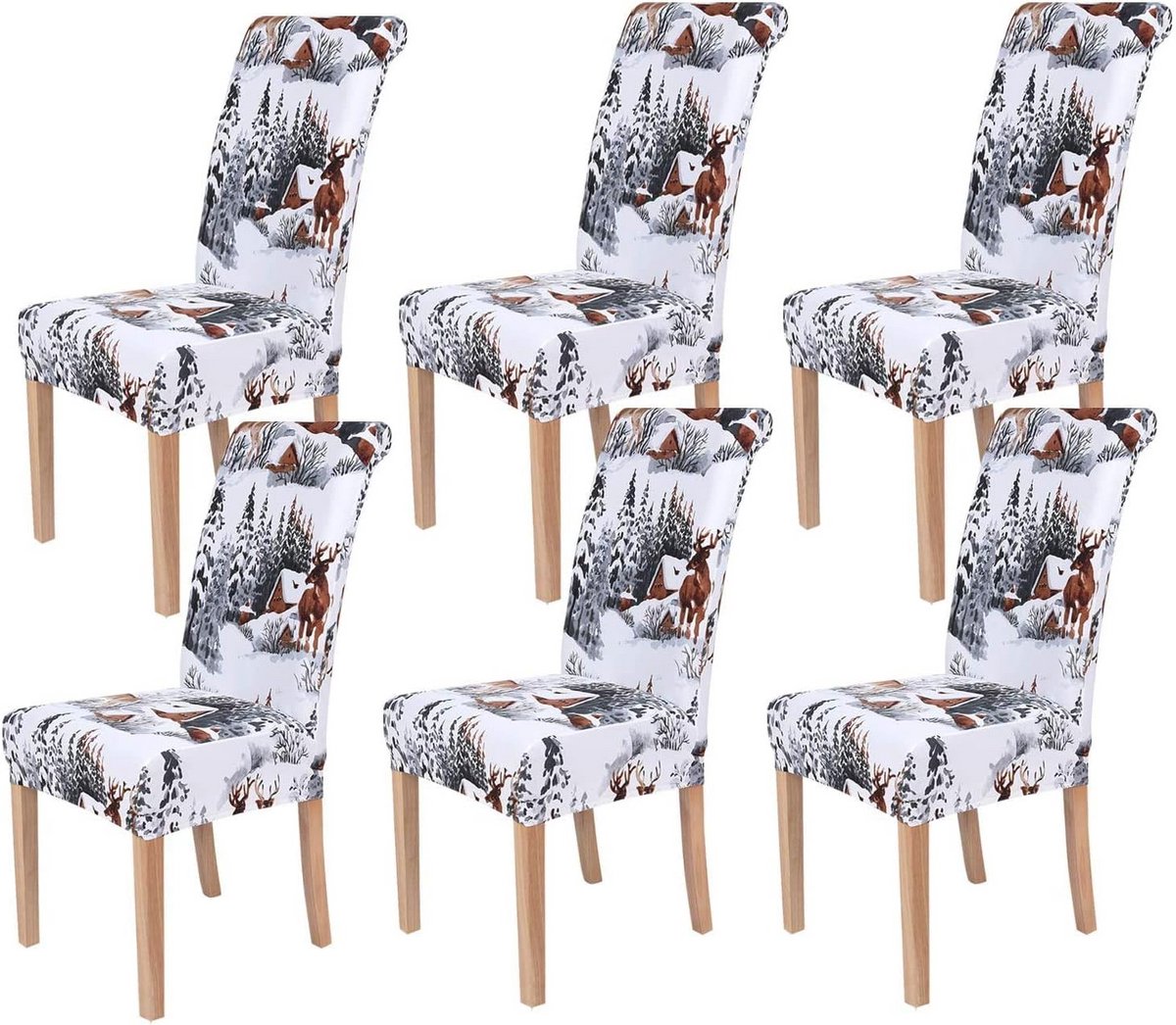 Moderne Eetkamerstoelhoezen - Bi-elastische en Wasbare Beschermers voor Stoelen