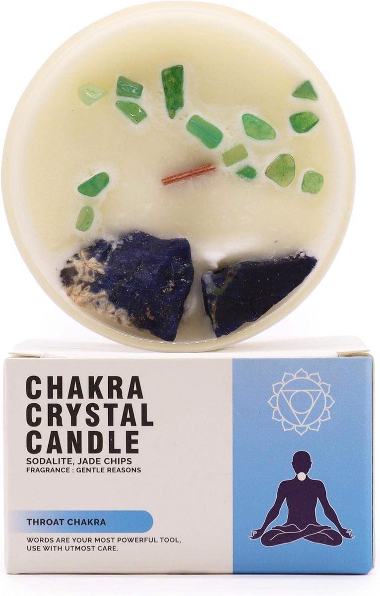 Gekleurde Kristallen Kaars voor Keelchakra: Bevorder Communicatie en Harmonie