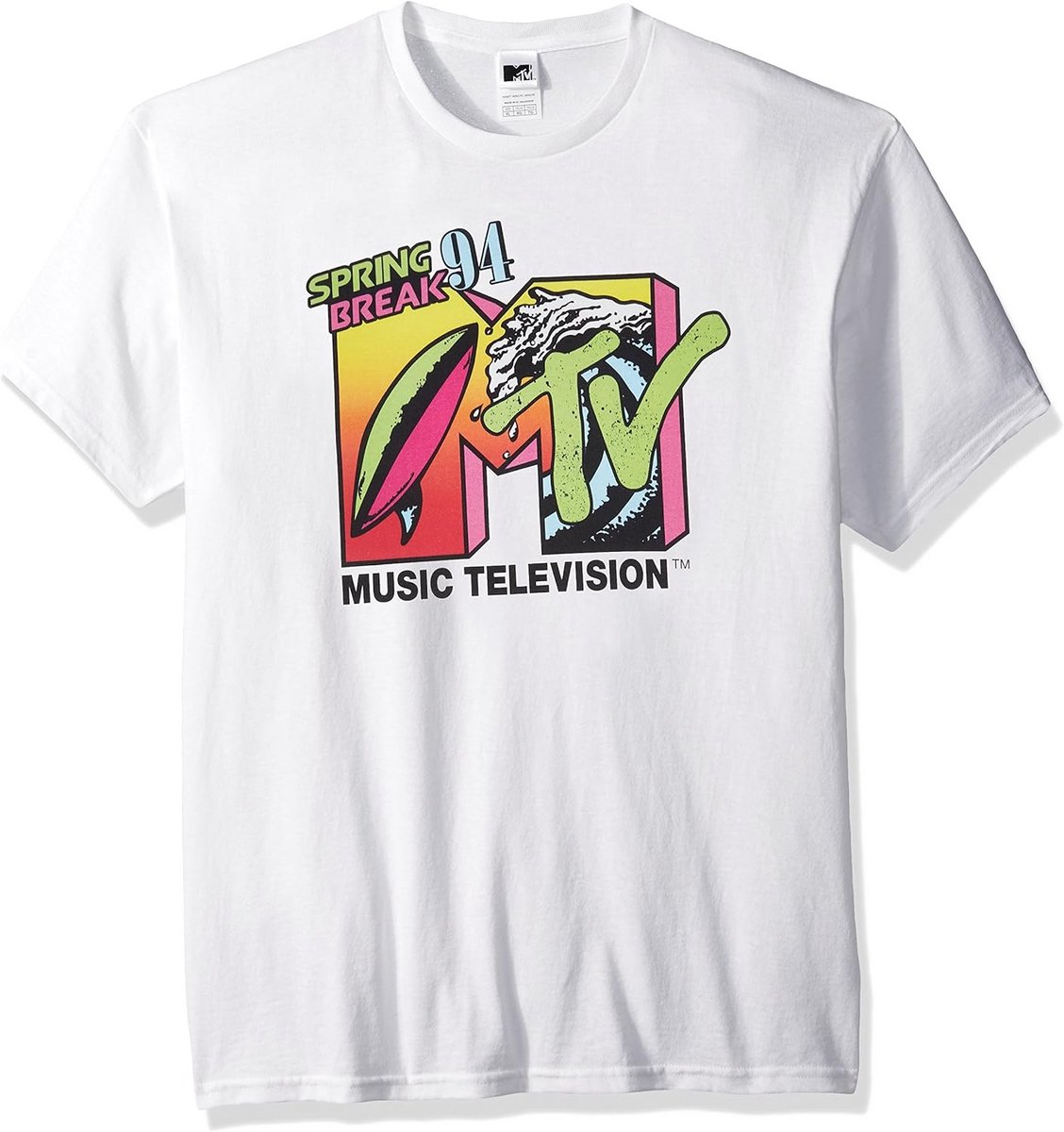 Unisex T-Shirt met Retro Billboard Thema en Korte Mouwen