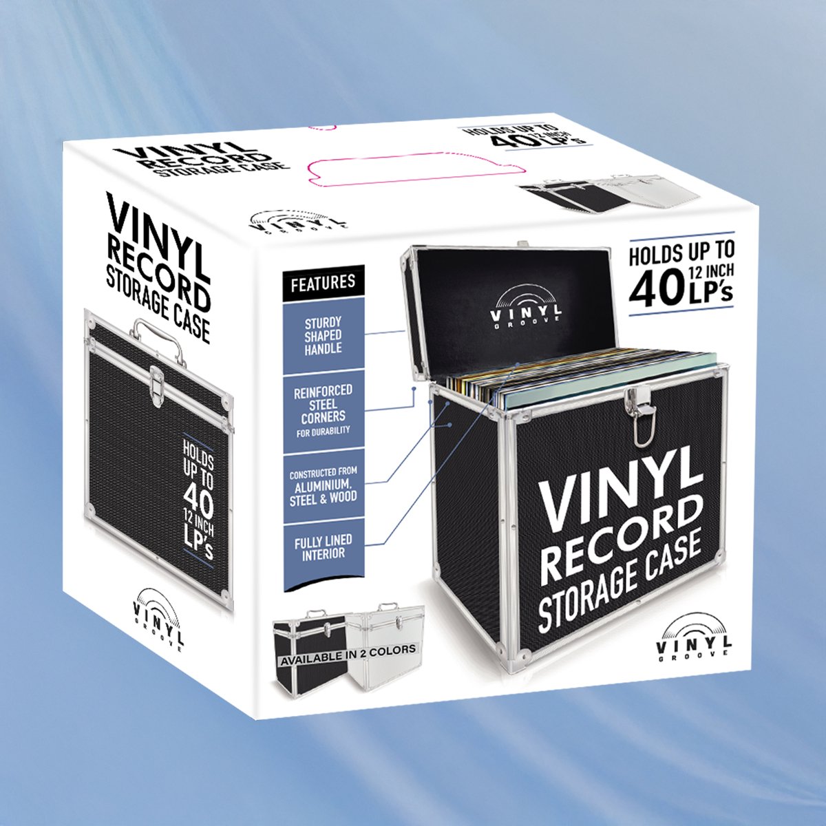 Vinyl Groove - Vinyl Record Storage Case Black