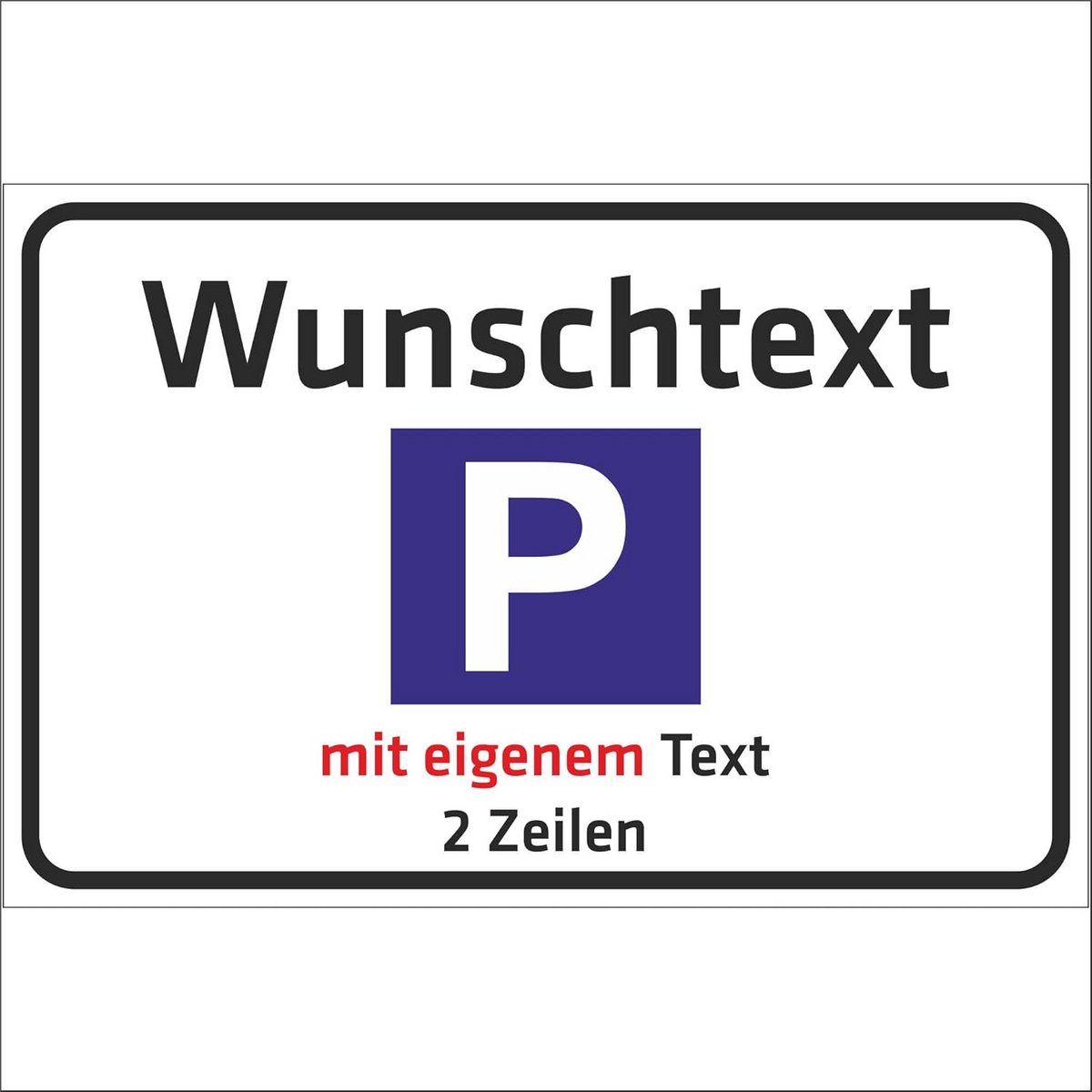 Gepersonaliseerd Aluminium Bord - WONSCHTEST Schild - Lichtgewicht en Weerbestendig voor Parkeerplaats, Garage, School, Hotel