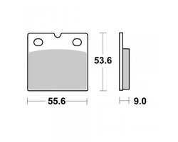 Plaquette de frein Perftec pour Moto BMW 650 R 65 Gs 1987 à 1992 AV Neuf