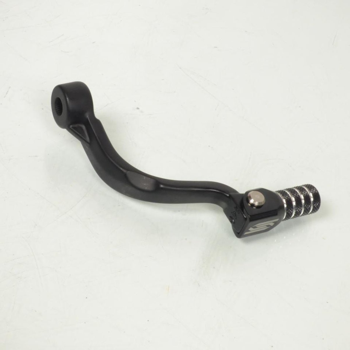 Sélecteur de vitesse Scar pour Moto KTM 125 SX 2021 à 2025 GSL515BK / alu noir Neuf