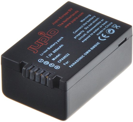 Jupio DMW-BMB9E 895mAh Camera Accu Panasonic DMW-BMB9E Vervangende Batterij