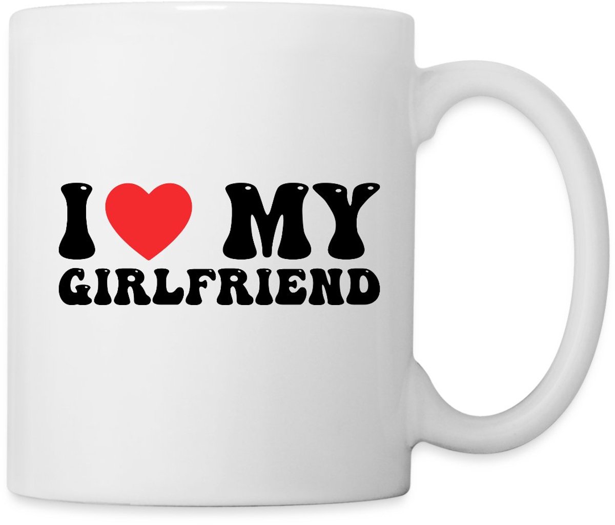 Ik Hou Van Mijn Vriendin Hartje Liefde Mok