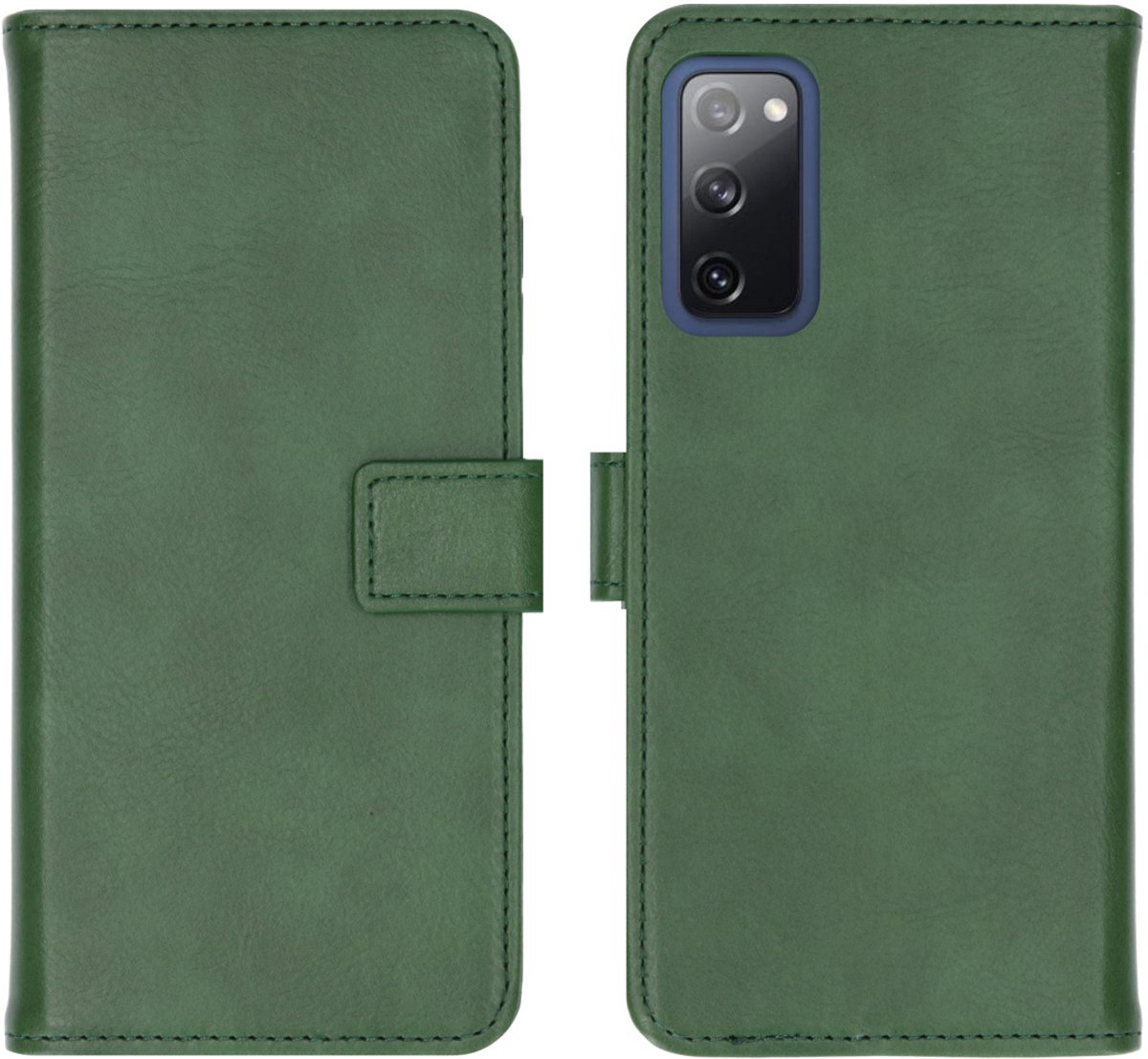 imoshion Hoesje - Geschikt voor Samsung Galaxy S20 FE - Luxe Bookcase - Groen