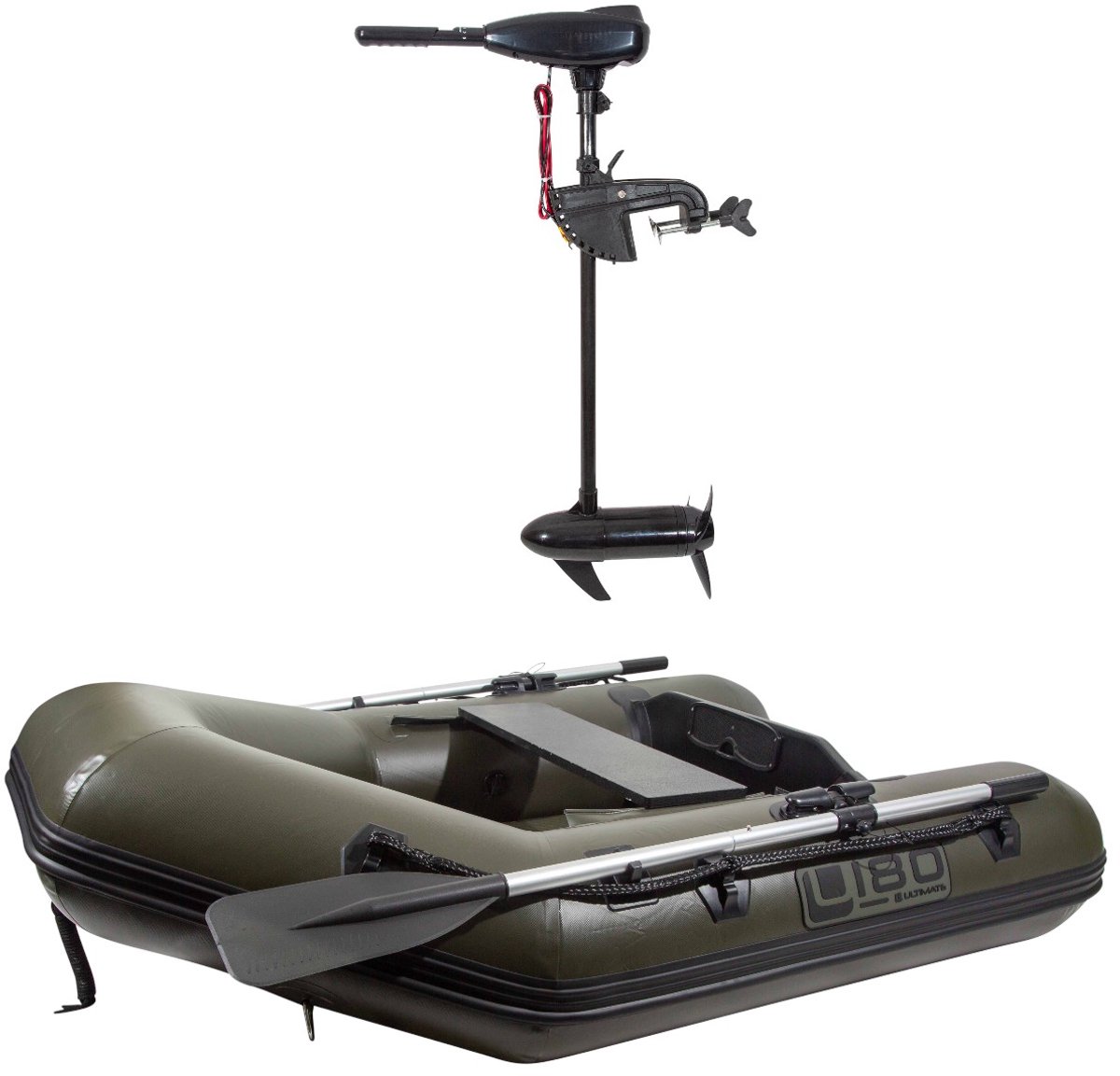 Ultimate 180 Airdeck Rubberboot + 36lbs Elektromotor Set - Karper Set