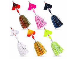 S&D | Buzzbait Set 6 Stuks – Spinnerbait Hart Kunstaas 19g – Voor Snoek, Baars, Roofvis & Forel