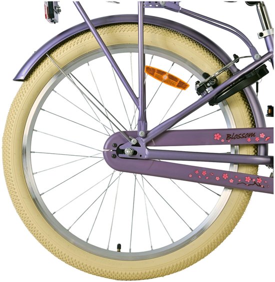 Volare Blossom Kinderfiets - Meisjes - 24 inch - Paars - Twee handremmen
