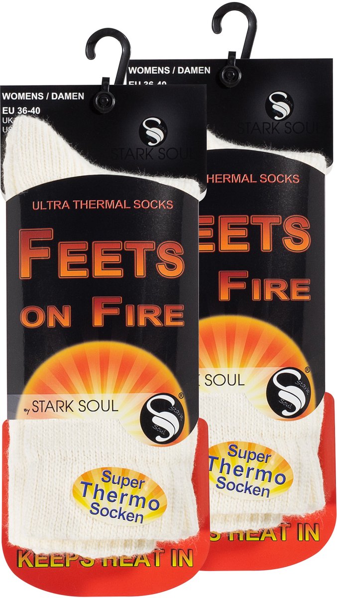 Stark Soul - thermosokken - super thermosokken - 2 paar Ecru - Maat 36/40