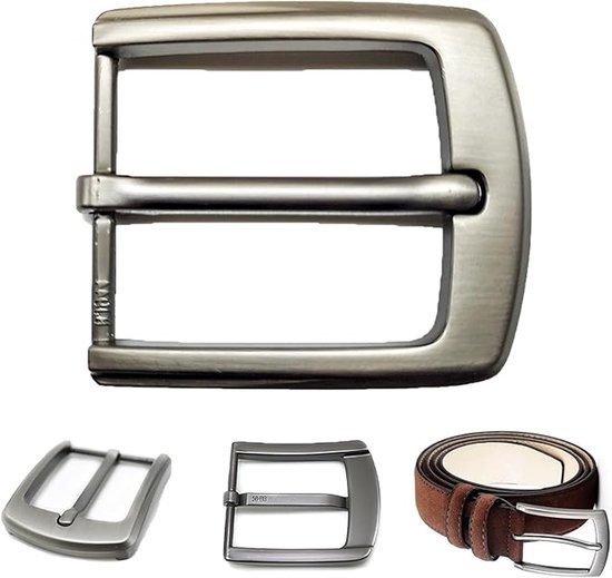 Riemgesp voor heren, 40 mm, 2 stuks, metalen gespen van zinklegering