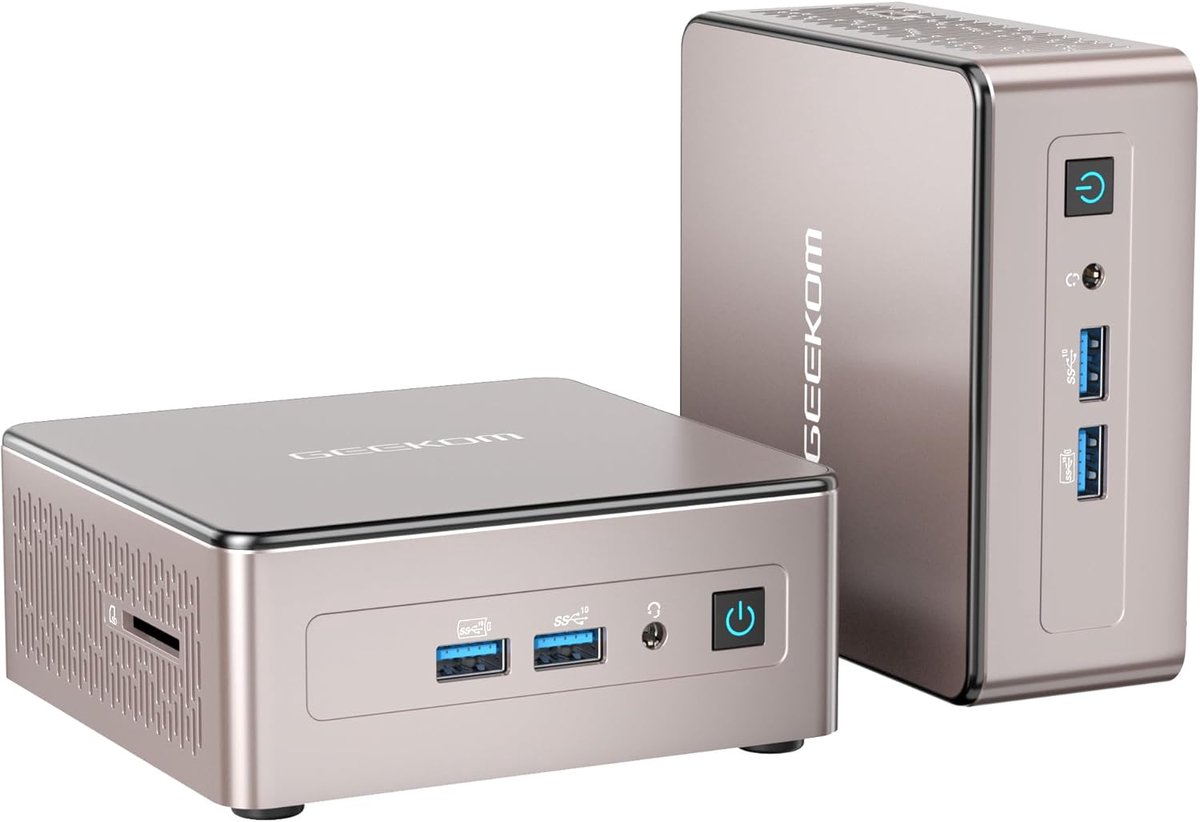​​GEEKOM Mini PC - 2025 Editie met AMD Ryzen 5 7430U (tot 4,3 GHz)- 16GB RAM & 512GB SSD - Windows 11 Pro - 6USB-8K Quad-Display - Intel Iris Xe - Compact krachtpatser voor thuiswerk​​ - Mini PC met,Mini Computer,Game PC,pc voor gam