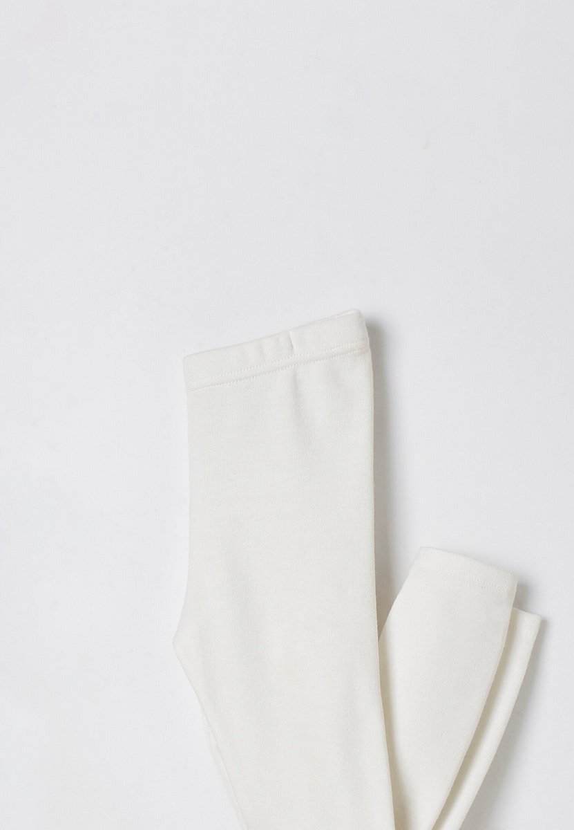 Damart - Legging mix van Thermolactyl, klassiek gebreid - Kinderen - Wit - 10 JAAR