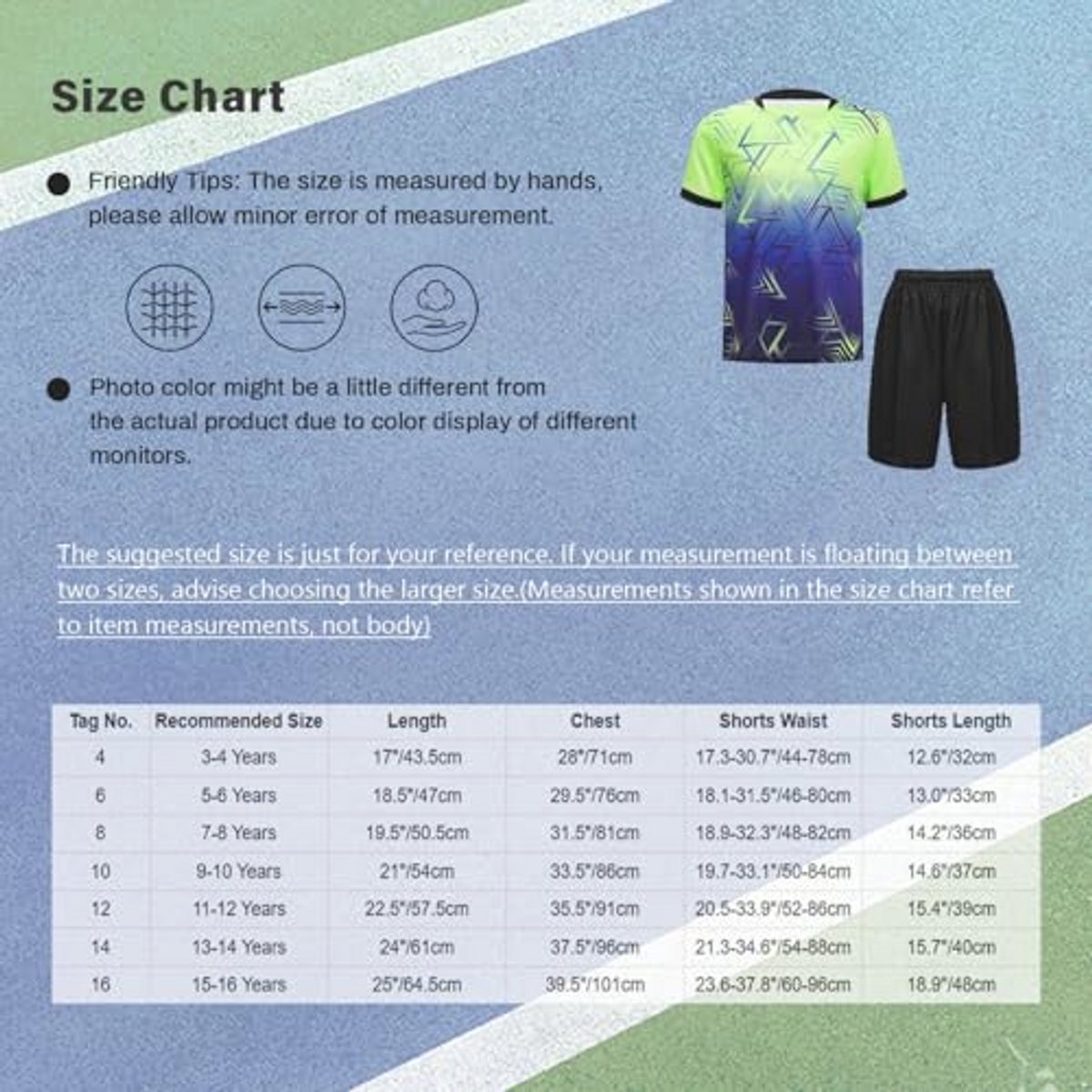 Trainingspak voor jongens - Zomer sportpak met korte mouwen en short