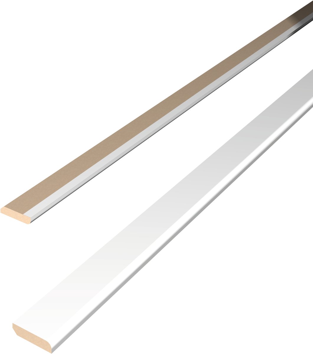 EGGER Decowall Afdekprofiel AL201 wit 2400 x 6 x 25mm