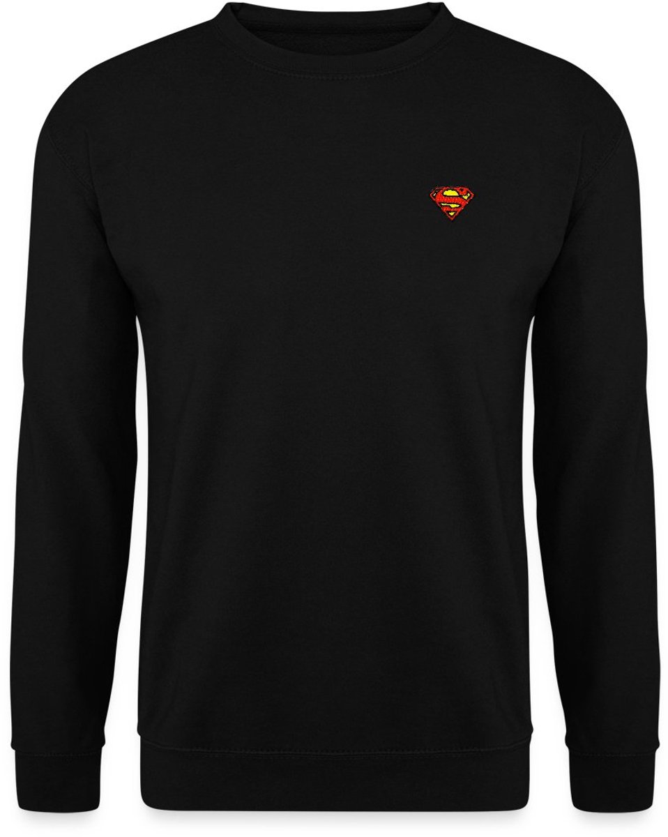 Superman klein logo S-Shield Borduurwerk Sweater Heren