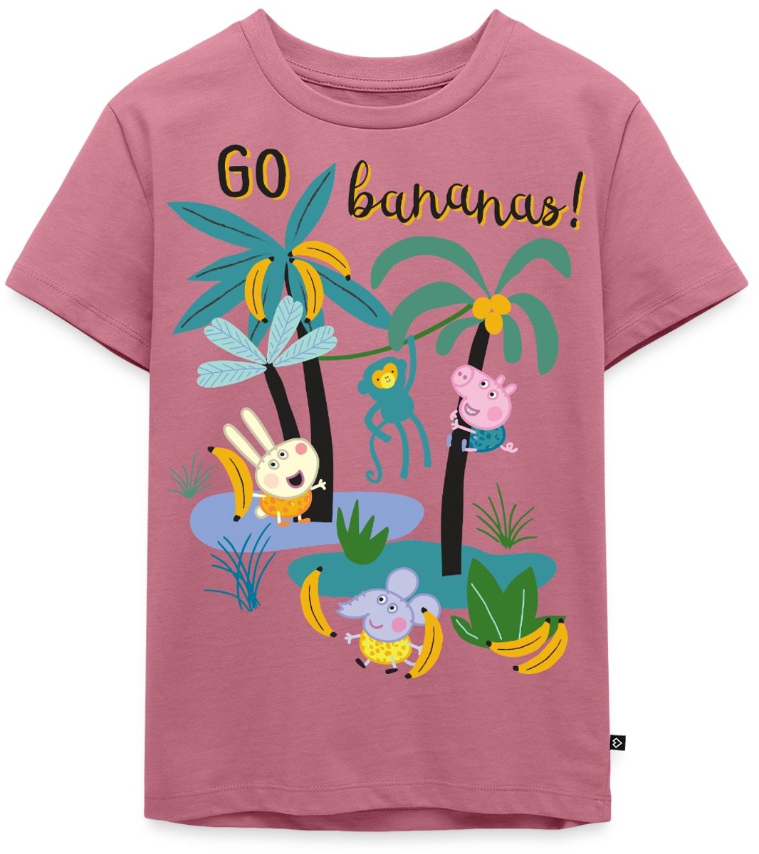 Peppa Pig Design Go Bananas Premium T Shirt Kinderen