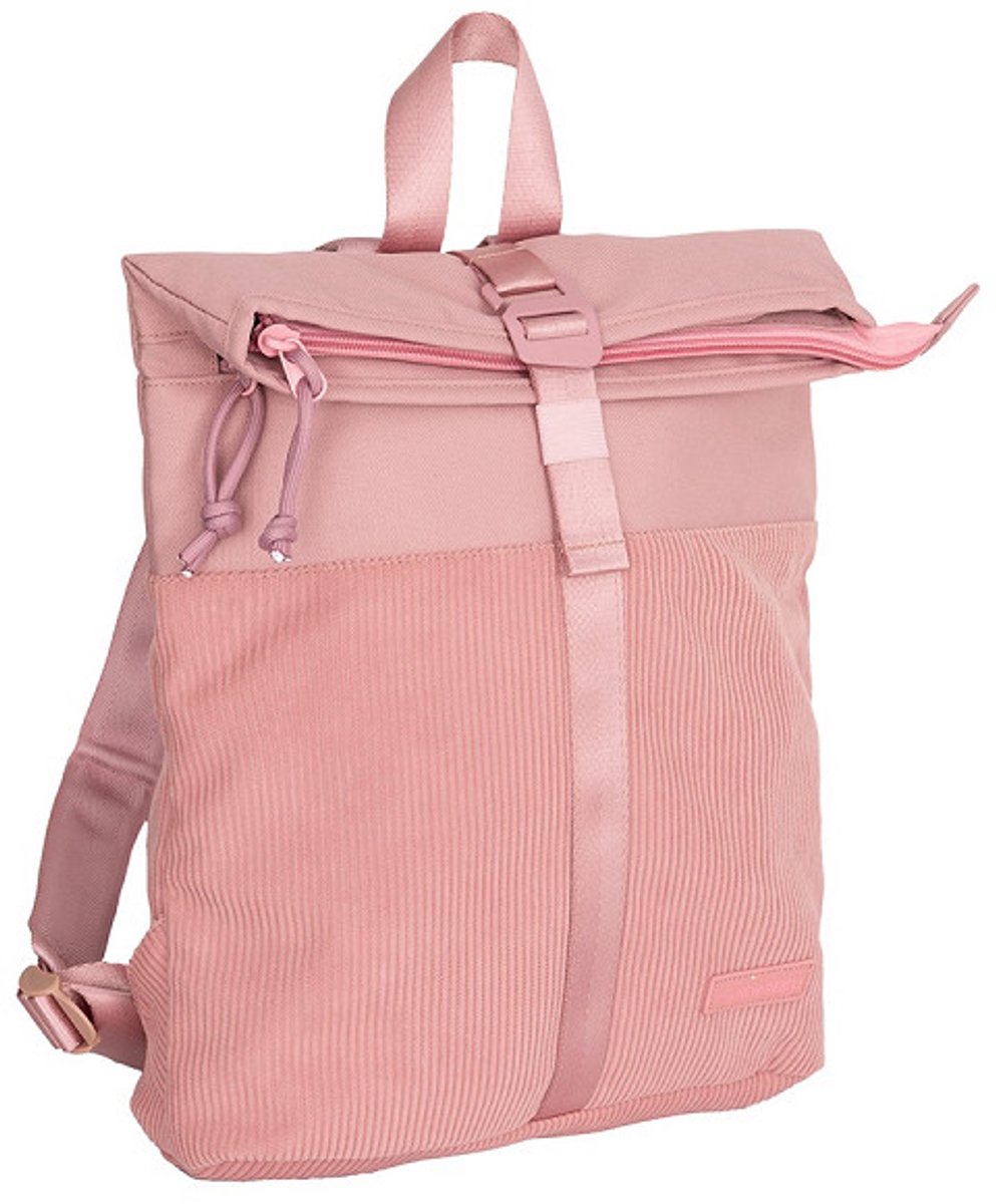 New Rebels Ribbi Los Angeles Rolltop Rugzak Mini Old Pink - 13 L