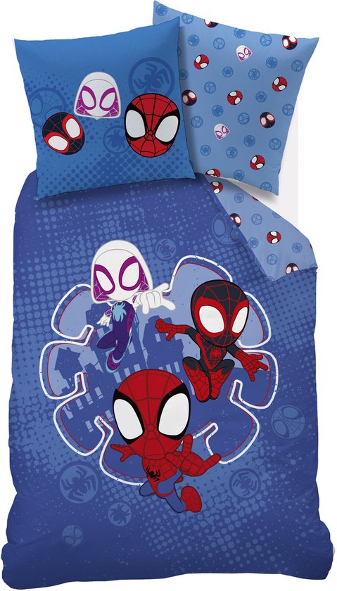 Spidey Dekbedovertrek, Spidey - Eenpersoons - 140 x 200 cm - Polycotton | Leen Bakker