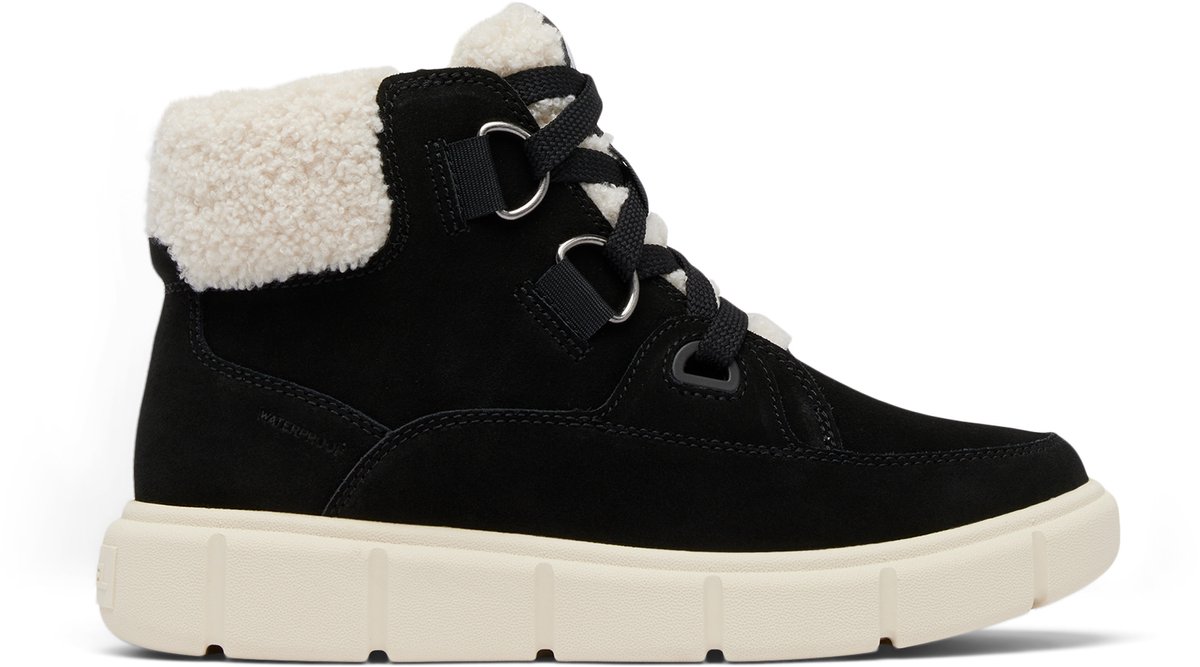 Sorel SOREL EXPLORER™ III NW LACE WP Dames Snowboots Sea Salt Zwart