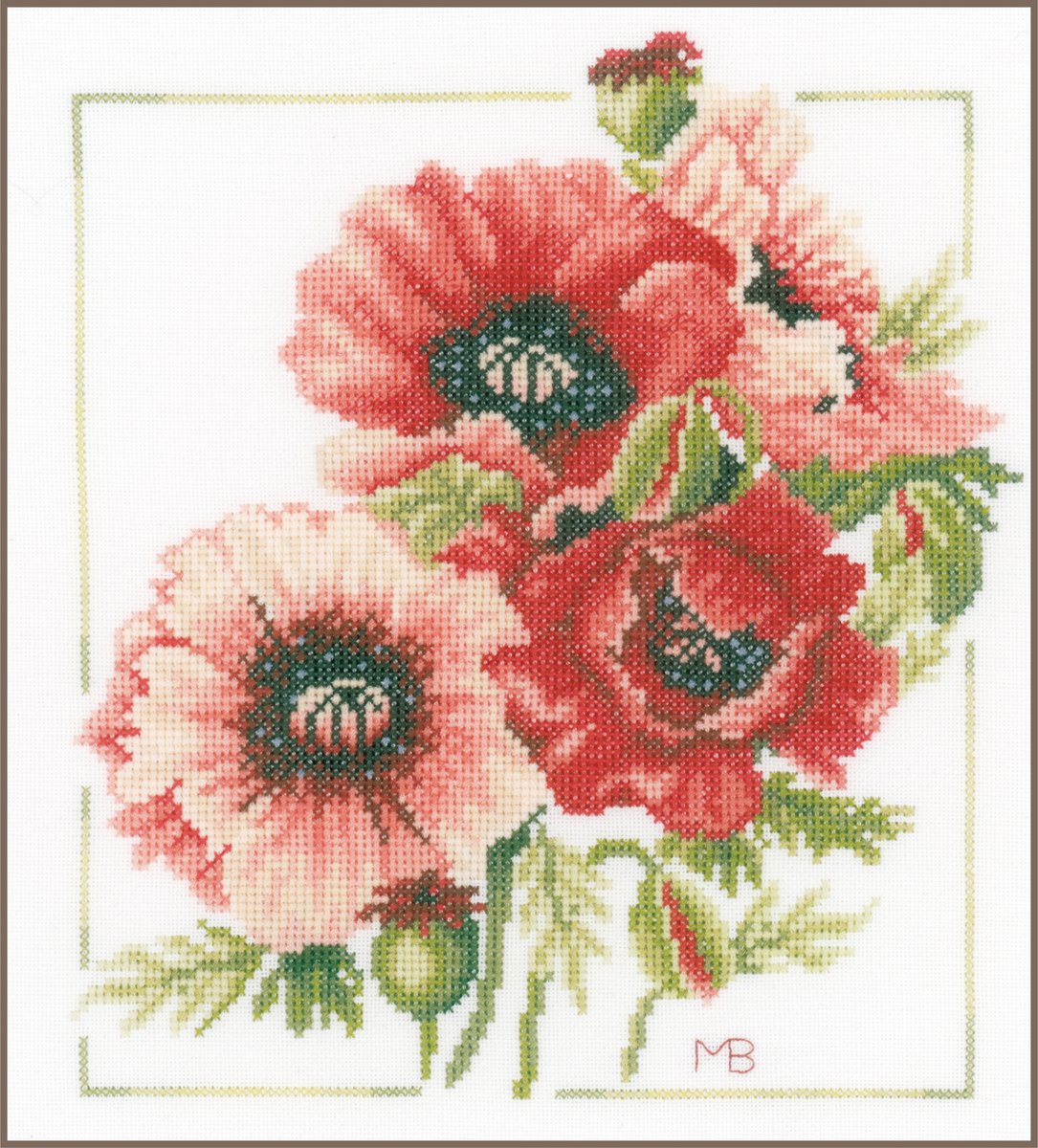 Lanarte - Telpakket kit - Boeket van anemonen - Marjolein Bastin - PN-0157496