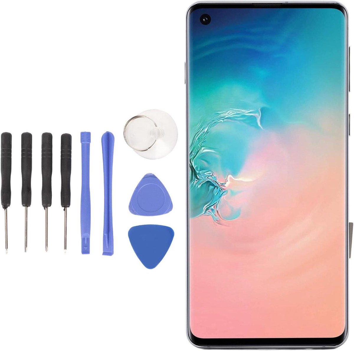 EGoods - Schermvervanging 6,1 Inch OLED LCD met Frame voor smartphone, zwart