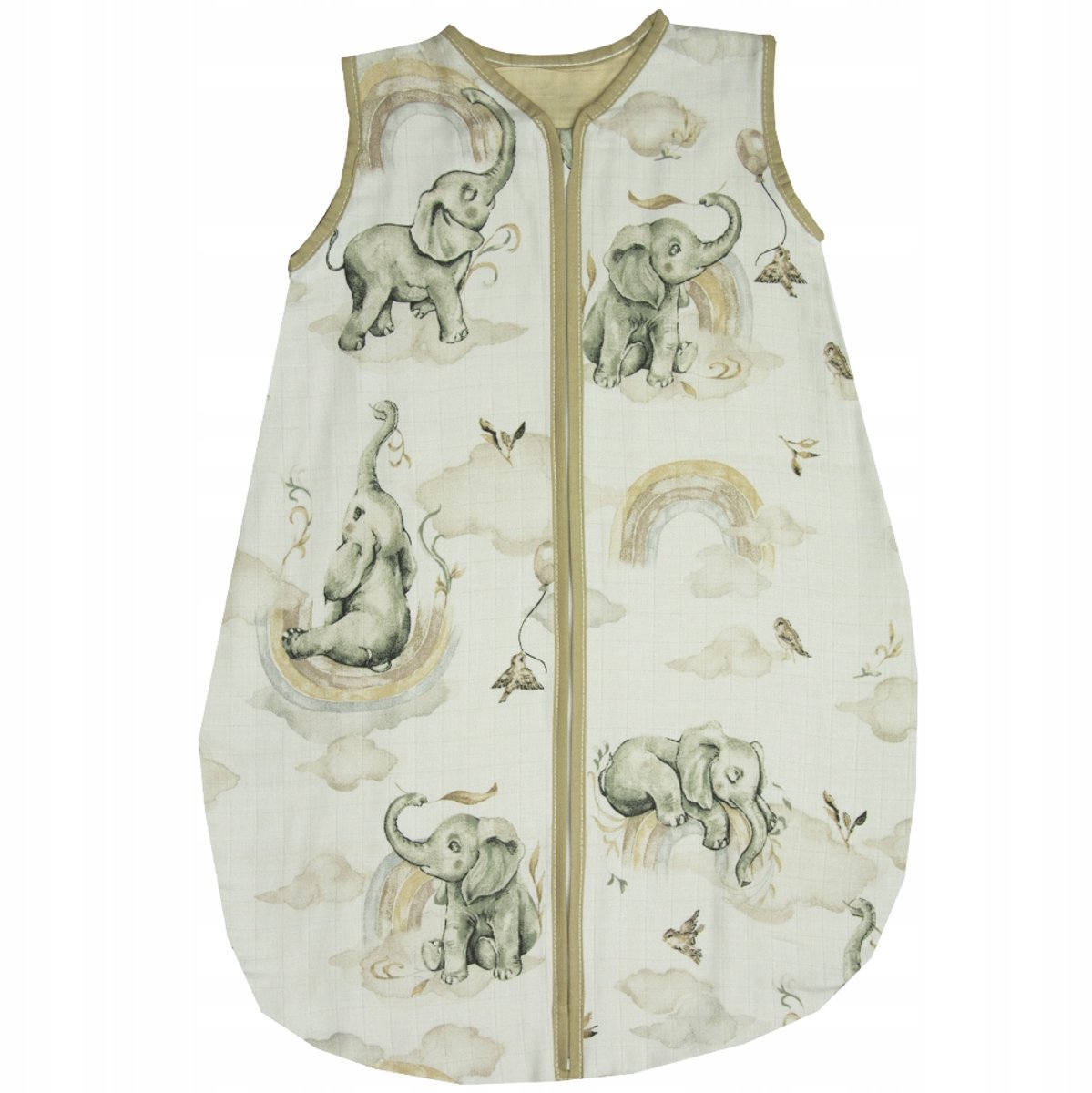 Zomermousseline Babyslaapzak 56-62cm 0,5 TOG Katoen