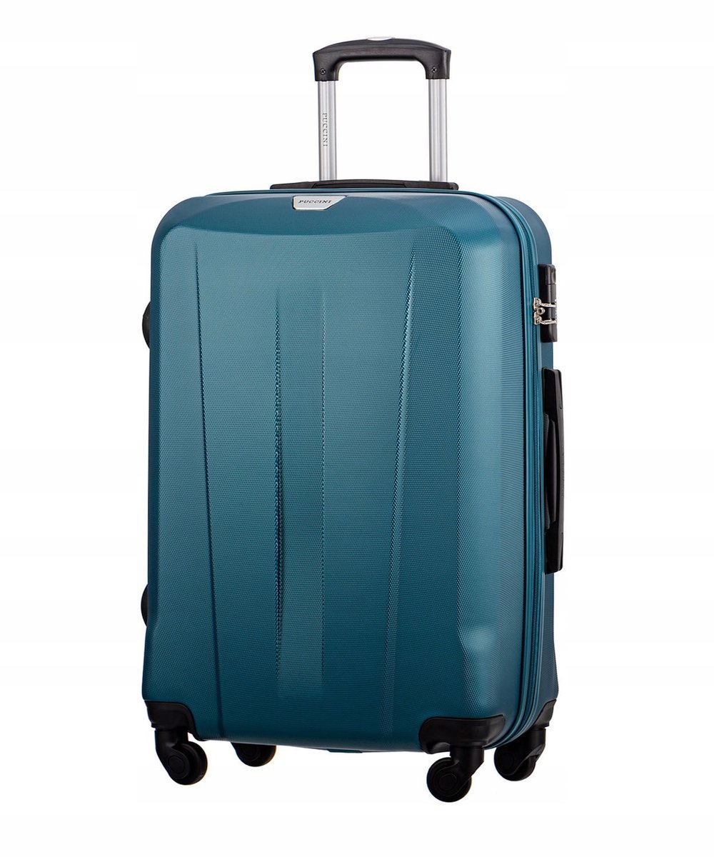 Puccini Paris Middelgrote Koffer ABS Donkergroen 67cm