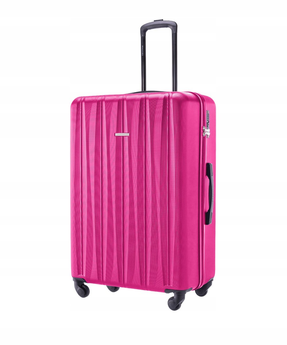 Puccini Bali Grote Roze Koffer 76cm ABS 93L 4 Zwenkwielen
