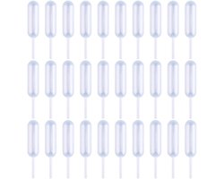 EGoods - 80 Stuks Plastic Transferpipetten 4ml - Knijp Pipetten Dropper voor Vloeistoffen - Wegwerp Pipetten voor Desserts, Cupcakes, Ijs - Transparant