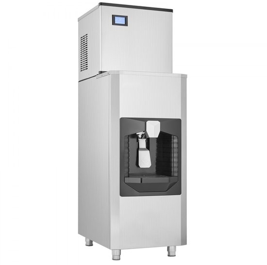 IJsblokjesmachine / IJsblokjesmaker - Commercieel - Capaciteit 226,8 kg/dag - Opslagbak 80 kg - Productie 9 kg/min - Zelfreinigend - Touchscreen - Horeca van Merkloos — afbeelding 2