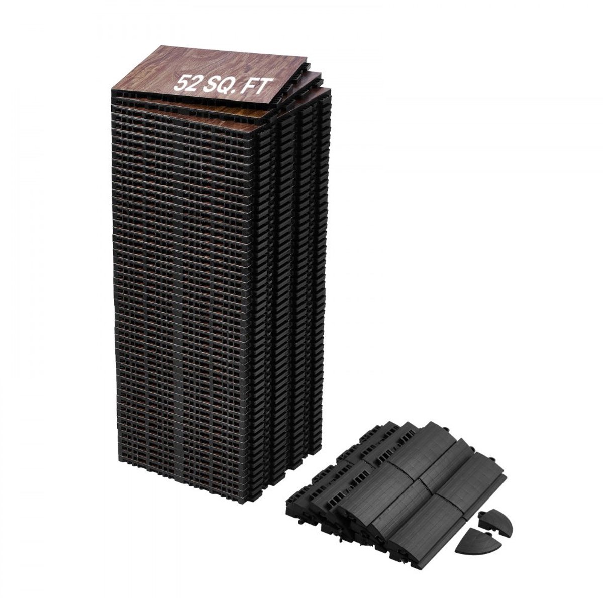 Dansvloertegels - Interlock Kliktegels - Draagbare Dansvloer - Zachte Onderlaag - 52 Stuks - 31,5 x 31,5 x 1,72 cm - Dekking 4,83 m² per doos - Eikenhoutnerf