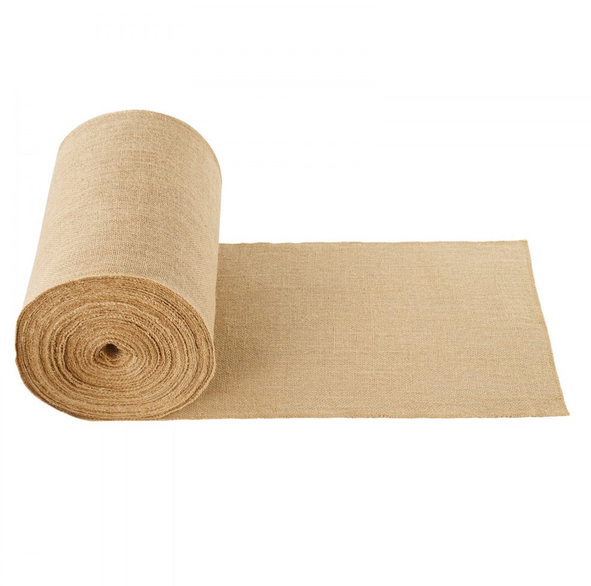 Jute Stof op Rol - Natuurlijke Jute Doek 35,5 cm x 45,7 m - Hoge Dichtheid - Ademend - Biologisch Afbreekbaar - Decoratie & Knutselen - Tuinieren & Winterhoes - Naturel