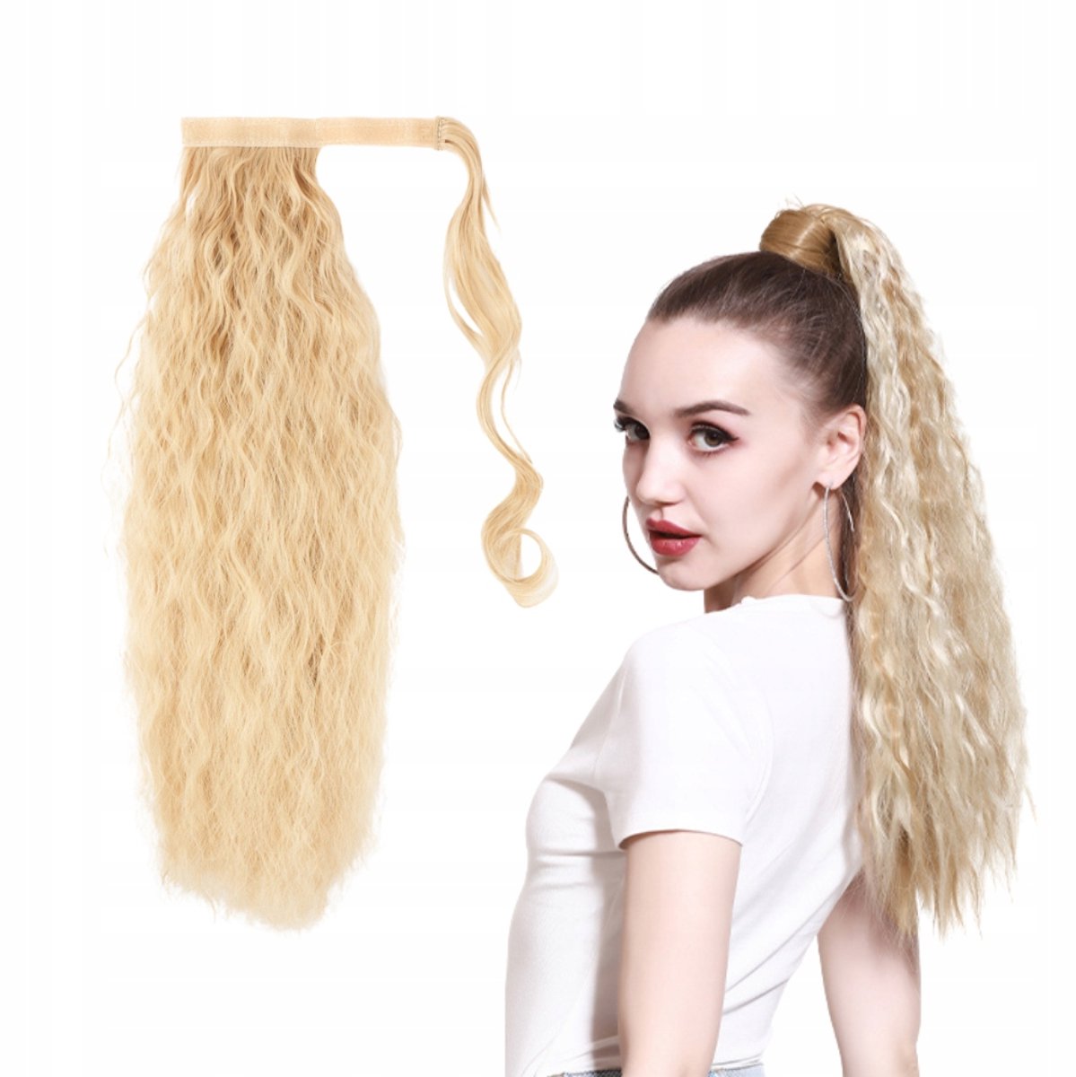 Cameron Haar Karyk Kucyk 60cm Blond Syntetyczny #613/86/18