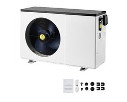 Zwembad Warmtepomp - Inverter - Vermogen 3,22–15,25 kW - Voor 30–60 m³ - Verwarmen & Koelen - Energiezuinig - Variabele Frequentie - Voor Bovengrondse Zwembaden
