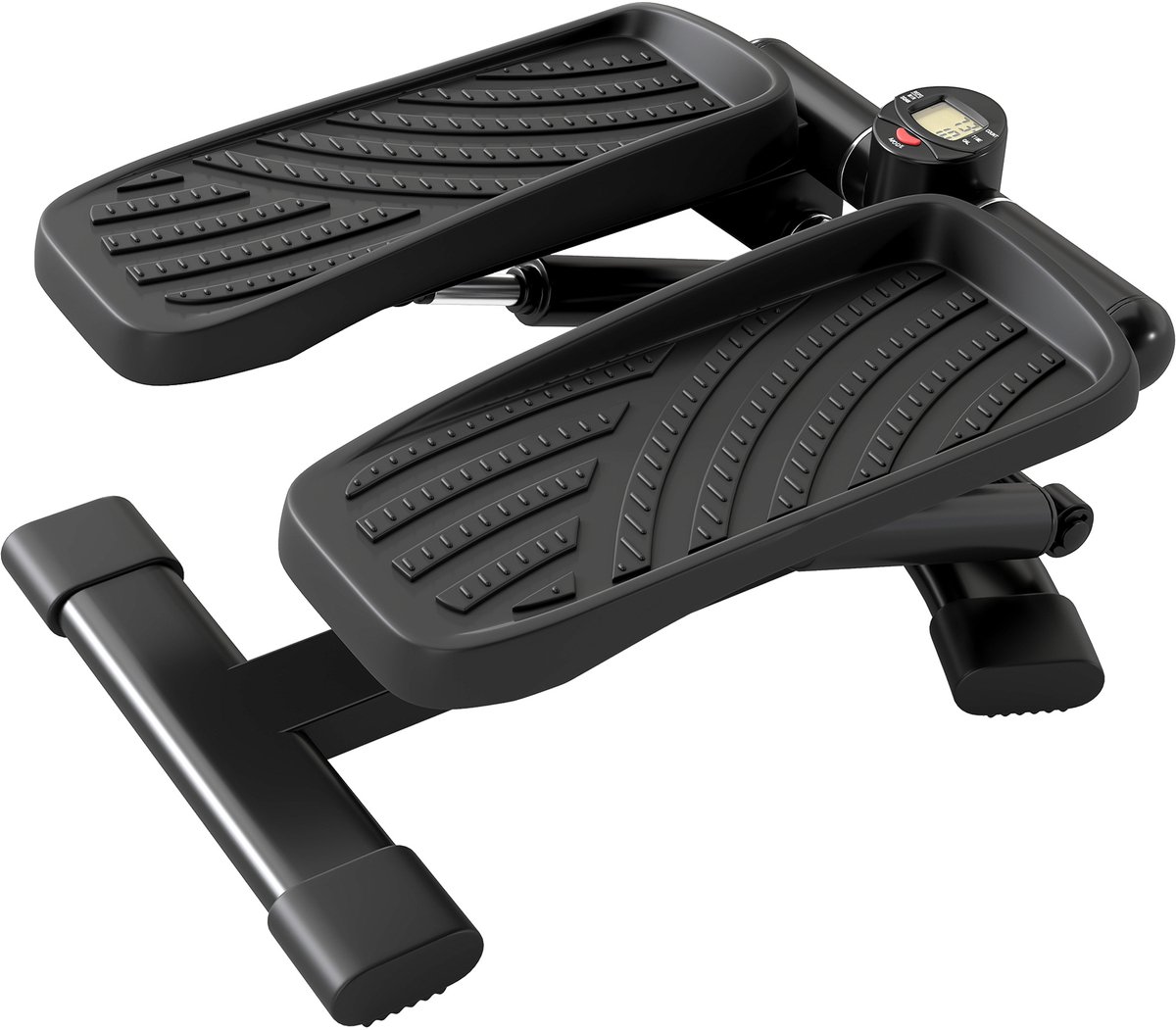 SPORTNOW Mini Stepper - Staal, ABS - 42x34x22cm - Zwart