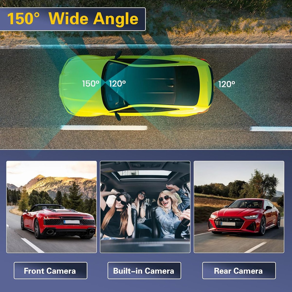 USB-dashcam geschikt voor Android-autoradio Waterdichte mini-autocamera Auto-recorder Nachtzicht Dashcam Loop-opname met G-sensor Videorecorder 170° groothoek met 64G SD-kaart – foto 5