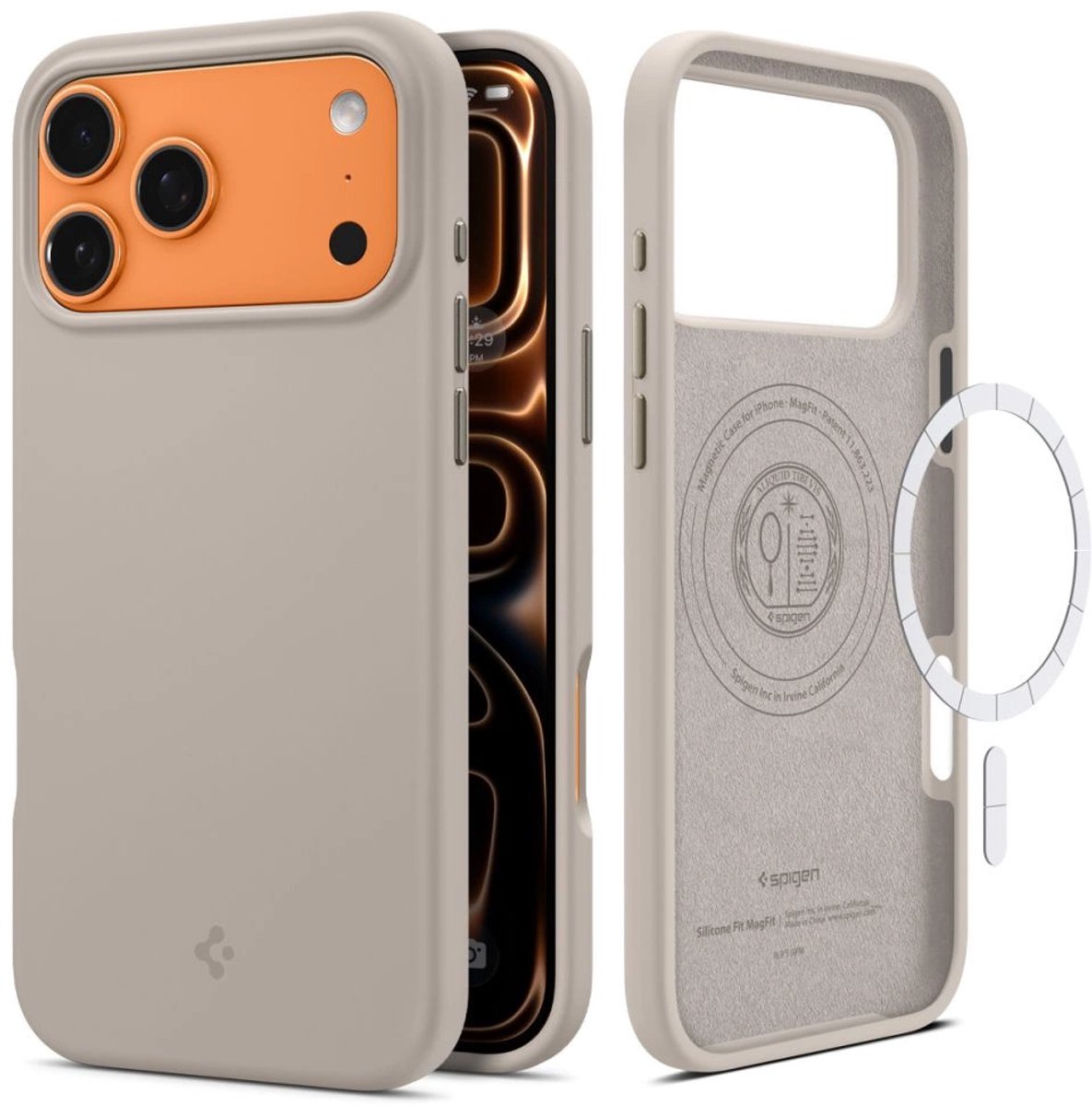 Spigen Siliconen Fit Hoesje Voor Iphone 17 Pro Max Magsafe Flexibele Hoes