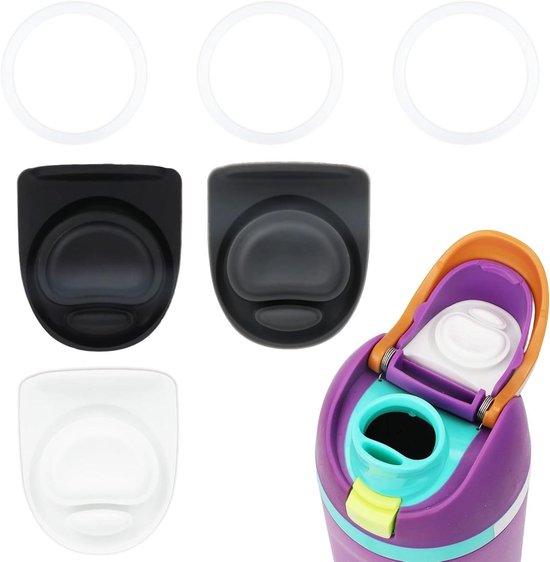 EGoods - O-Afdichtingsringen en Siliconen Stoppers voor Freesip-Dop - Waterfles Afdichtingsaccessoires - BPA-Vrij - Owala Freesip 24/32oz - Kleur 1.